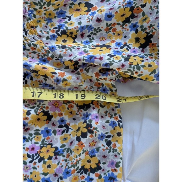 Pleione Anthropologie Women M Multicolor Floral Smocked Boho Blouse Cottagecore - Picture 13 of 14
